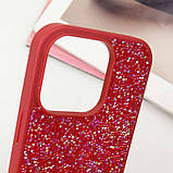 TPU чохол Bling World Rock Diamond для Apple iPhone 15 Pro (6.1") Червоний, фото 5