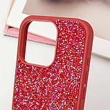 TPU чохол Bling World Rock Diamond для Apple iPhone 15 Pro (6.1") Червоний, фото 6