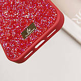 TPU чохол Bling World Rock Diamond для Apple iPhone 15 Pro (6.1") Червоний, фото 7