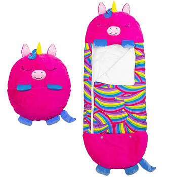 Дитячий спальний мішок-подушка Єдиноріг Baby sleeping bag 3 в 1 Іграшка подушка та спальний мішок