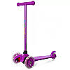 Самокат дитячий триколісний iTrike Mini BB 3-013-5-V зі світними колесами, Фіолетовий, фото 6