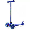 Самокат дитячий триколісний iTrike Mini BB 3-013-5-DBL зі світними колесами, Синій, фото 6
