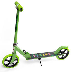 Самокат дитячий двоколісний складаний iTrike SR2-010-4 самокат для дітей від 5 років Зелений, фото 2
