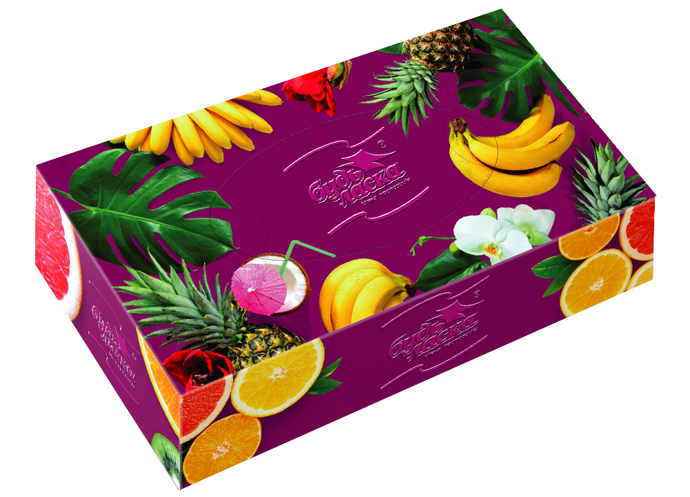 Серветки косметичні паперові брикет 2 сл 80 шт, Альбатрос, 20х20см, фото 1