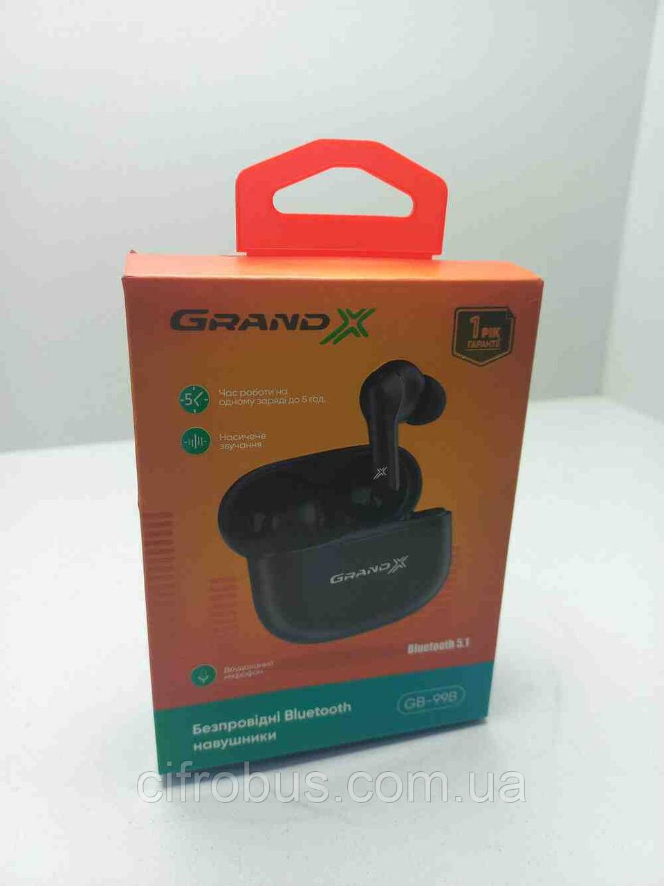 Навушники Bluetooth-гарнітура Б/У Grand-X GB-99B