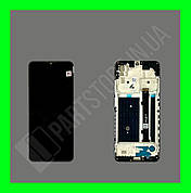 Дисплей ZTE Blade A51 2021 / Blade A71 2021 із сенсором та рамкою, чорний (оригінальні комплектуючі)