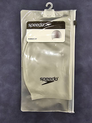 Шапочка для плавання силіконова сіра Speedo mod.NS-1, фото 3