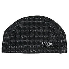 Шапочка для плавання тканинна чорна голограма Speedo PU mod.SDP01