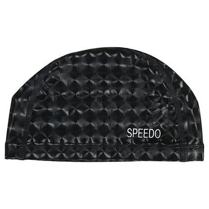 Шапочка для плавання тканинна чорна голограма Speedo PU mod.SDP01, фото 1