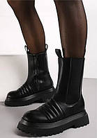 Стильні черевики чернсі демісезонні, жіночі високі черевики
