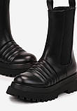 Стильні черевики чернсі демісезонні, жіночі високі черевики, фото 4