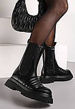 Стильні черевики чернсі демісезонні, жіночі високі черевики, фото 2