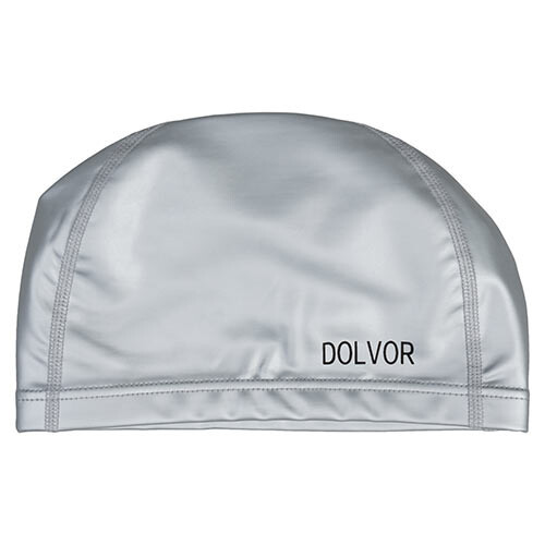 Шапочка для плавання тканинна сіра Dolvor PU mod.DLV02