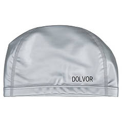 Шапочка для плавання тканинна сіра Dolvor PU mod.DLV02