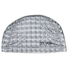 Шапочка для плавання тканинна сіра голограма Dolvor PU mod.DLV01