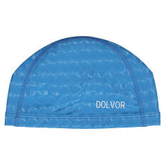 Шапочка для плавання тканинна синя голограма Dolvor PU mod.DLV01