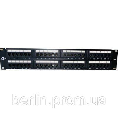 Патч-панель Atcom 19" 48 портов UTP cat.6 P6048 berlin, фото 1