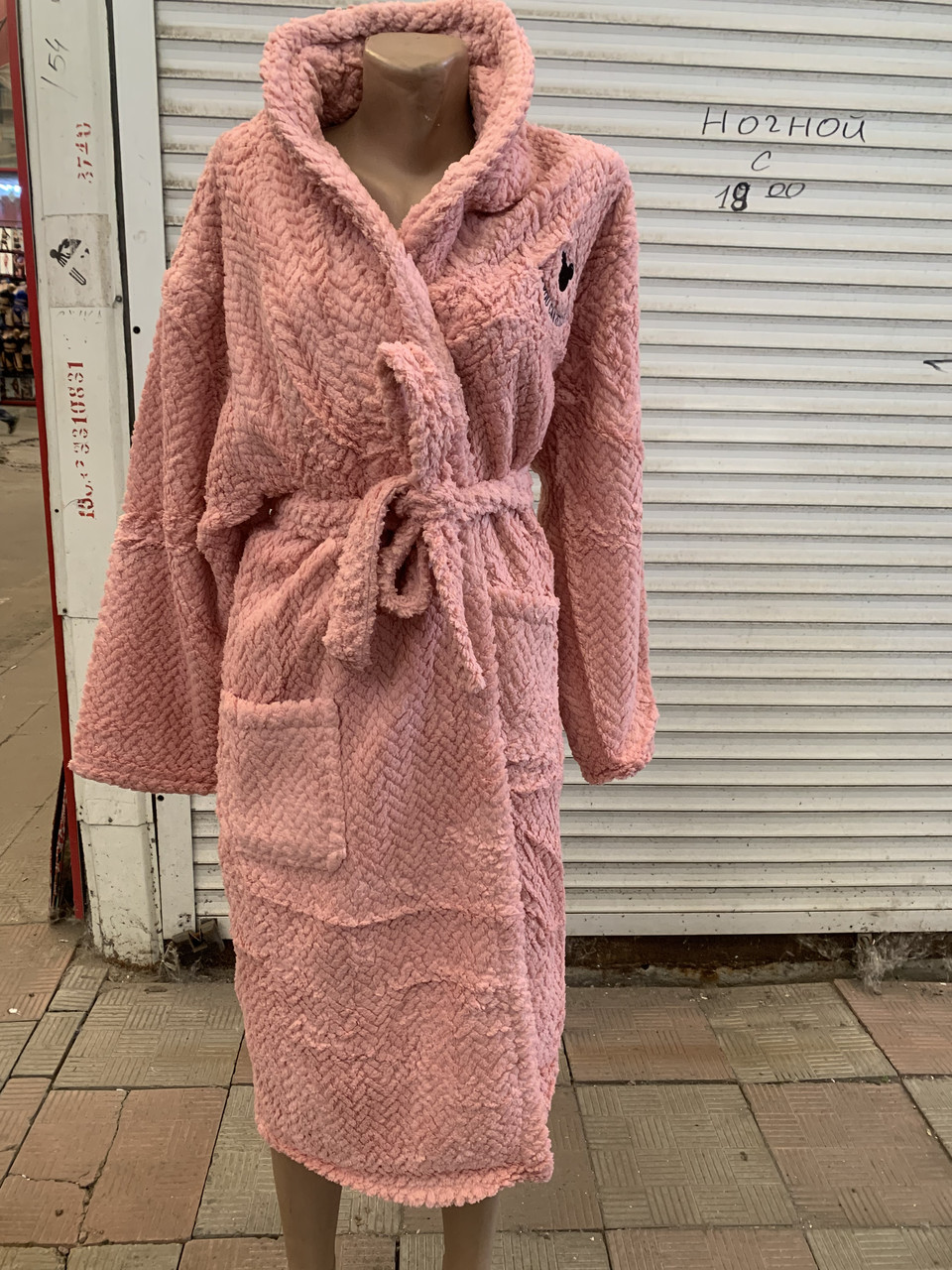 Халати на запах без капюшона мікс квітів КОСІЧКА, фото 1