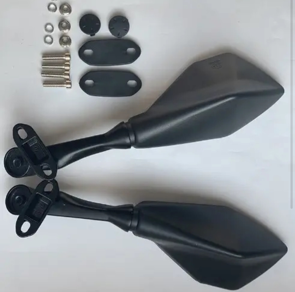 Дзеркала на спорт мотоцикл під обтічник багатокутні