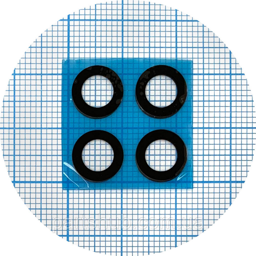 Скло камери Huawei Honor 50 Lite, Nova 8i (чорне - 4 шт), фото 1