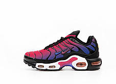 Жіночі кросівки Nike Air Max TN Plus Red Blue Взуття Найк Аір Макс ТН червоні з синім текстиль демісезон, фото 3