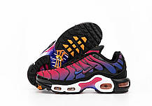 Жіночі кросівки Nike Air Max TN Plus Red Blue Взуття Найк Аір Макс ТН червоні з синім текстиль демісезон, фото 5
