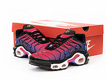 Жіночі кросівки Nike Air Max TN Plus Red Blue Взуття Найк Аір Макс ТН червоні з синім текстиль демісезон, фото 6