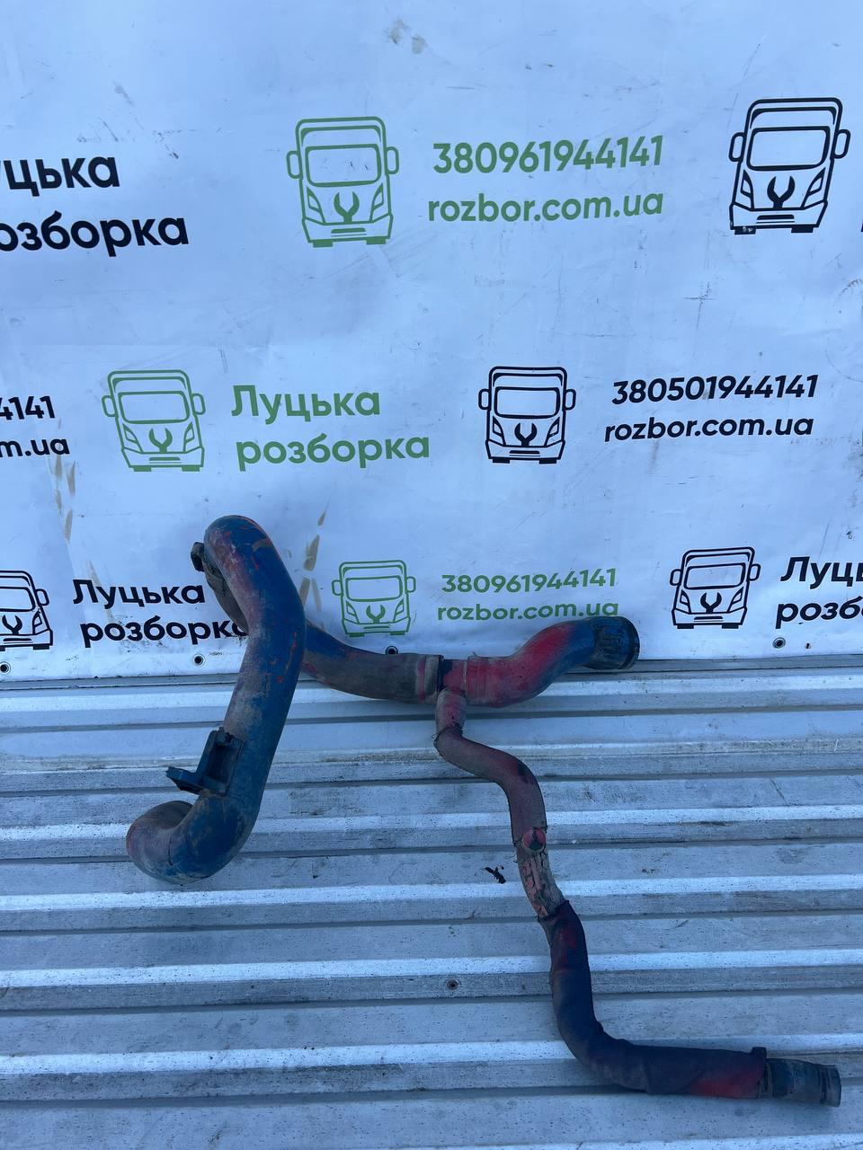 Патрубок радіатора нижній б/в DAF CF 85 (1801387) оригінал, 410х160х950 мм