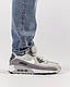 Чоловічі кросівки замша текстиль Nike Air Max 90 Surplus New Grey, кеди чоловічі Найк сірі. Чоловіче взуття, фото 3