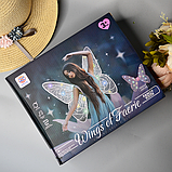 Електричні рухомі крила феї «Wings of Faerie» з підсвічуванням і звуком фіолетові, фото 6
