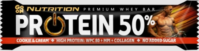 Протеїновий батончик GoOn Nutrition Protein Bar 50% 40г печиво з кремом