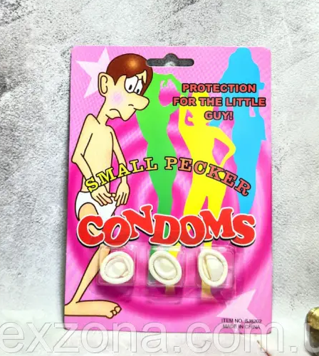Міні презервативи 3 шт. Прикол - Подарунок маленькому другові