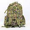 Рюкзак тактичний 55 л, B08 з підсумками, 53х35х22 см, Американський піксель / Військовий штурмовий рюкзак на MOLLE, фото 10