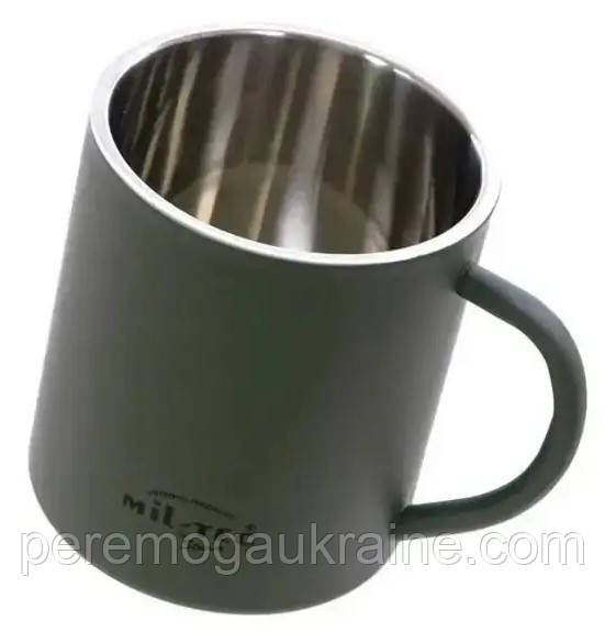 Термокружка Mil-Tec з подвійними стінками 300ml. Olive 14603000
