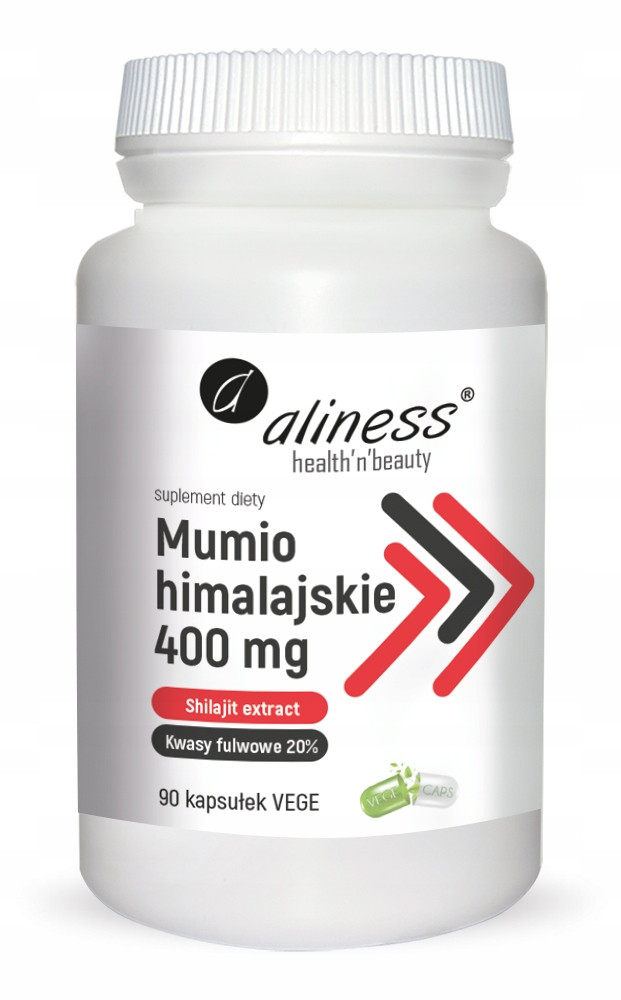 Aliness Niacin 500 мг Гімалайське муміо (екстракт муміє) 400 мг 90 веганських капсул, фото 1