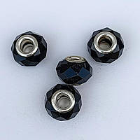 Намистини Шарм 3 шт 15х9 мм Кришталь Чорний