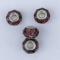 Намистини Шарм 3 шт 15х9 мм Кришталь Світло Коричневий