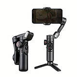 Триосьовий стабілізатор AOCHUAN Professional Gimbal Stabilizer for Smartphone SMART XE Black з led лампою, фото 4