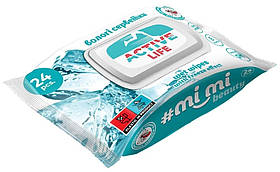 Серветки вологі  24 шт/уп. Beauty ACTIVE LIFE ТМ #mi_mi (4820237500625)