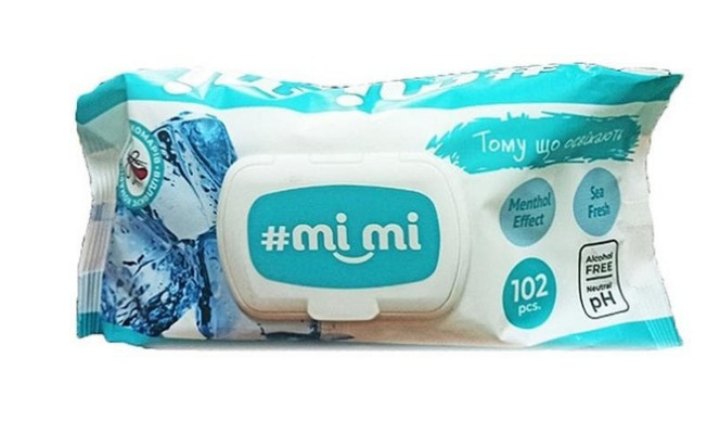 Серветки вологі 102 шт/уп.КЛАПАН Освіжаючі ТМ #mi_mi (4820237500373)