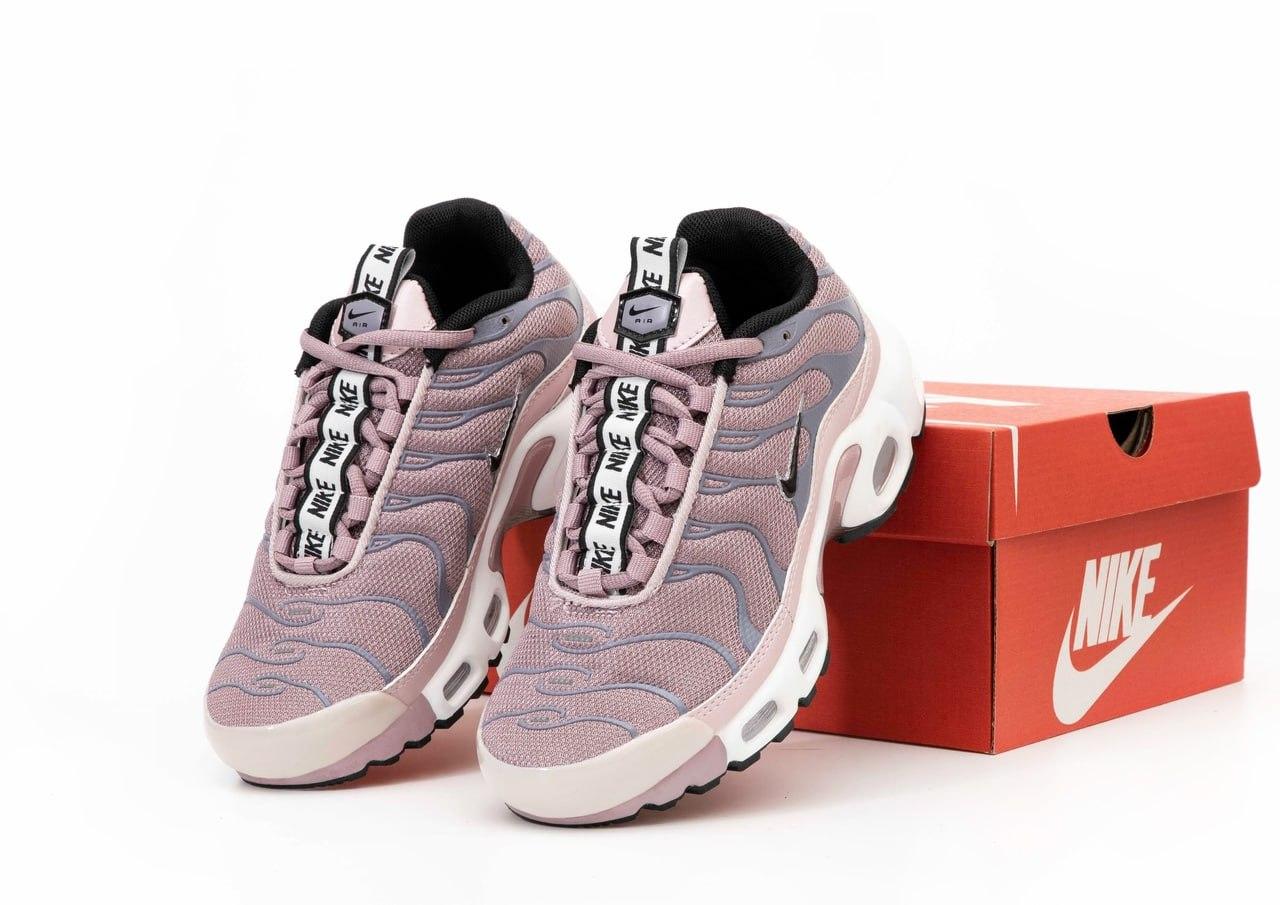 Жіночі кросівки Nike Air Max TN Plus Violet  Взуття Найк Аір Макс ТН фіолетові текстиль демісезон