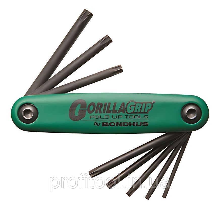 Набор ключей BONDHUS ( БОНДХУС ) Tamper Resistant TORX GorillaGrip Fold Ups 12638, фото 1