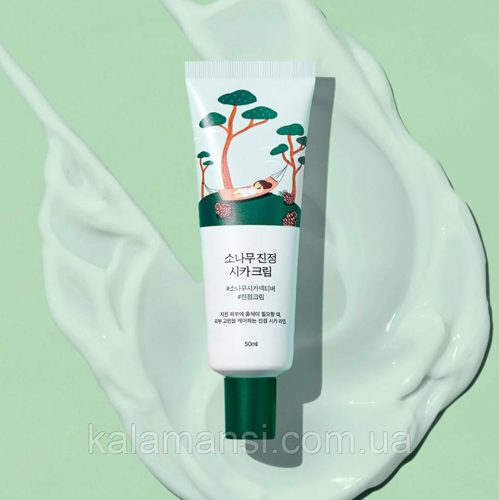 Заспокійливий крем з екстрактом голок сосни ROUND LAB Pine Calming Cica Cream 50мл
