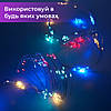 Светодиодная гирлянда Роса нить 10 метра 100 LED на батарейках мультиколор, фото 7