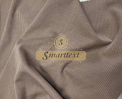 Трикотаж Мустанг рубчик із начосом (на флісі) кава з молоком