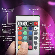 Світлодіодна стрічка RGB 5050 на 300 LED 5 метрів c пультом мультиколор, фото 6