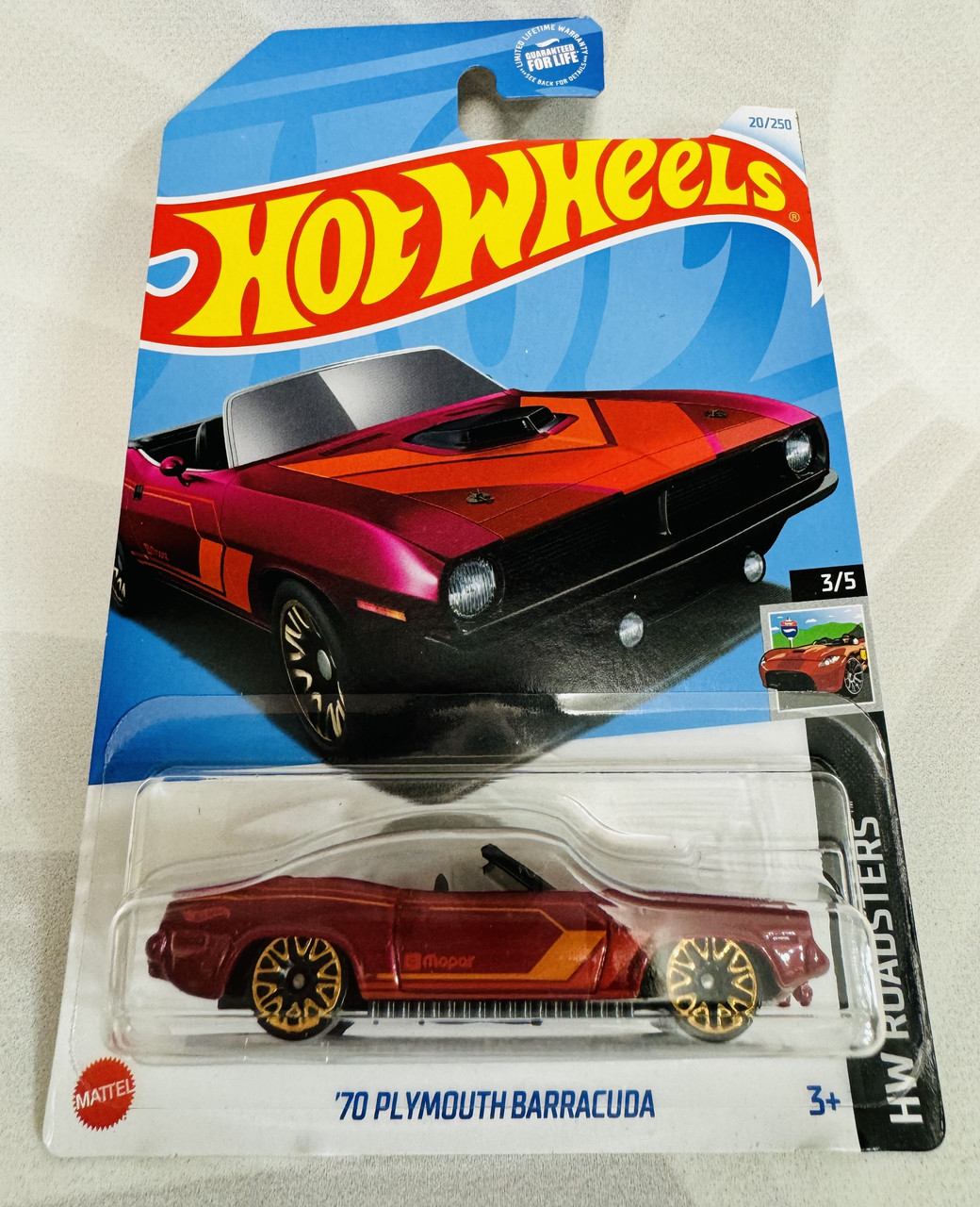 Колекційна машинка Hot Wheels 70 Plymouth Barracuda