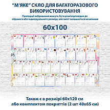 Розвиваючі картинки, прописи для дітей багаторазового малювання на захисному покритті, 60 х 100 см (1,2 мм), фото 3