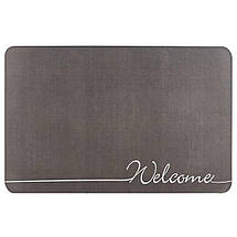 Вологопоглинаючий килимок сірий "Welcome" 38*58CM*3MM (D) SW-00001559, фото 4