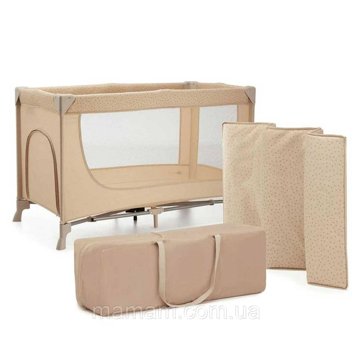 Ліжко-манеж Kinderkraft Joy 2 Beige, фото 1